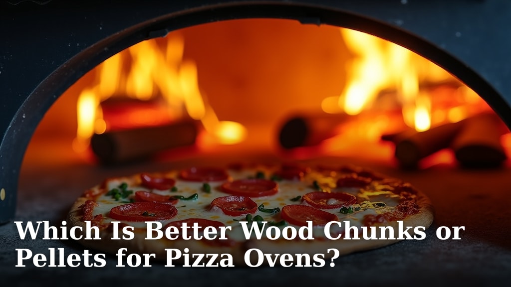 Which Is Better Wood Chunks or Pellets for Pizza Ovens?