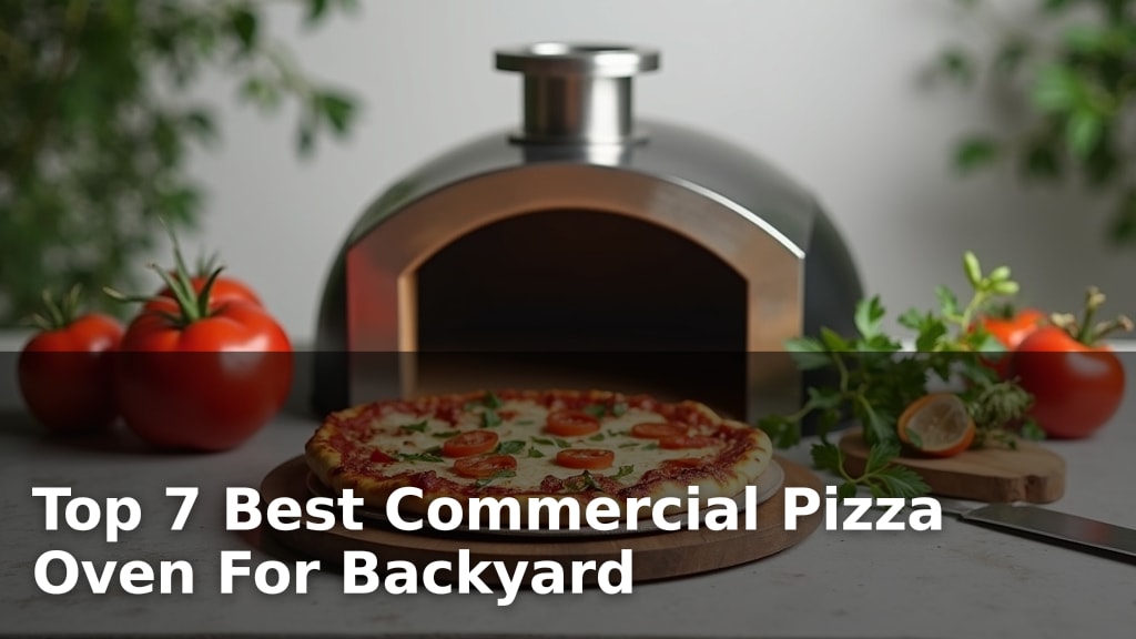 Top 7 Best Commercial Pizza Oven For Backyard