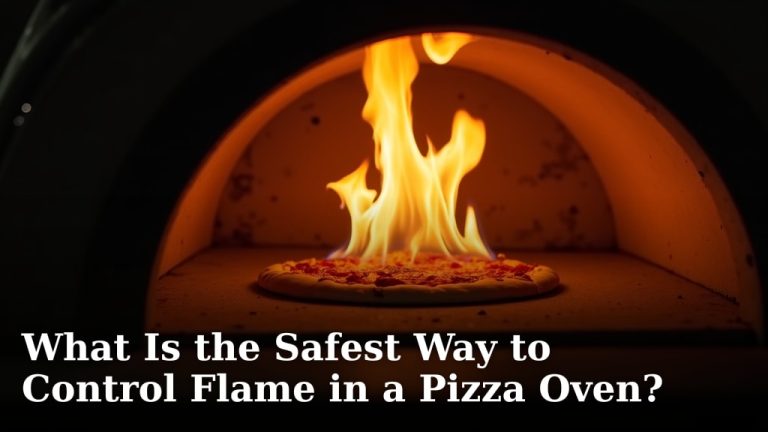 What Is the Safest Way to Control Flame in a Pizza Oven?