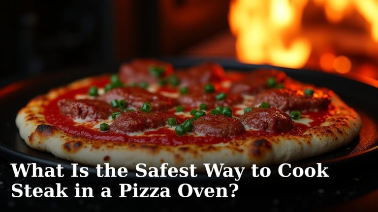 What Is the Safest Way to Cook Steak in a Pizza Oven?