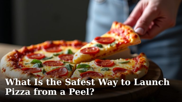 What Is the Safest Way to Launch Pizza from a Peel?