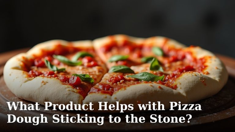 What Product Helps with Pizza Dough Sticking to the Stone?