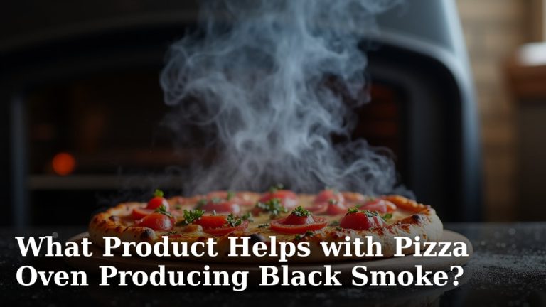 What Product Helps with Pizza Oven Producing Black Smoke?
