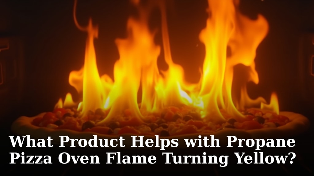 What Product Helps with Propane Pizza Oven Flame Turning Yellow?